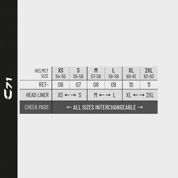 Kask motocyklowy integralny HJC C71 rozm. XL